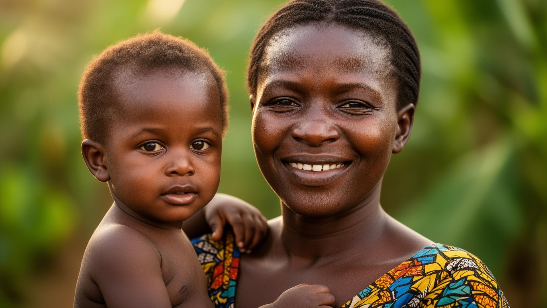 Une mère et son enfant en bonne santé